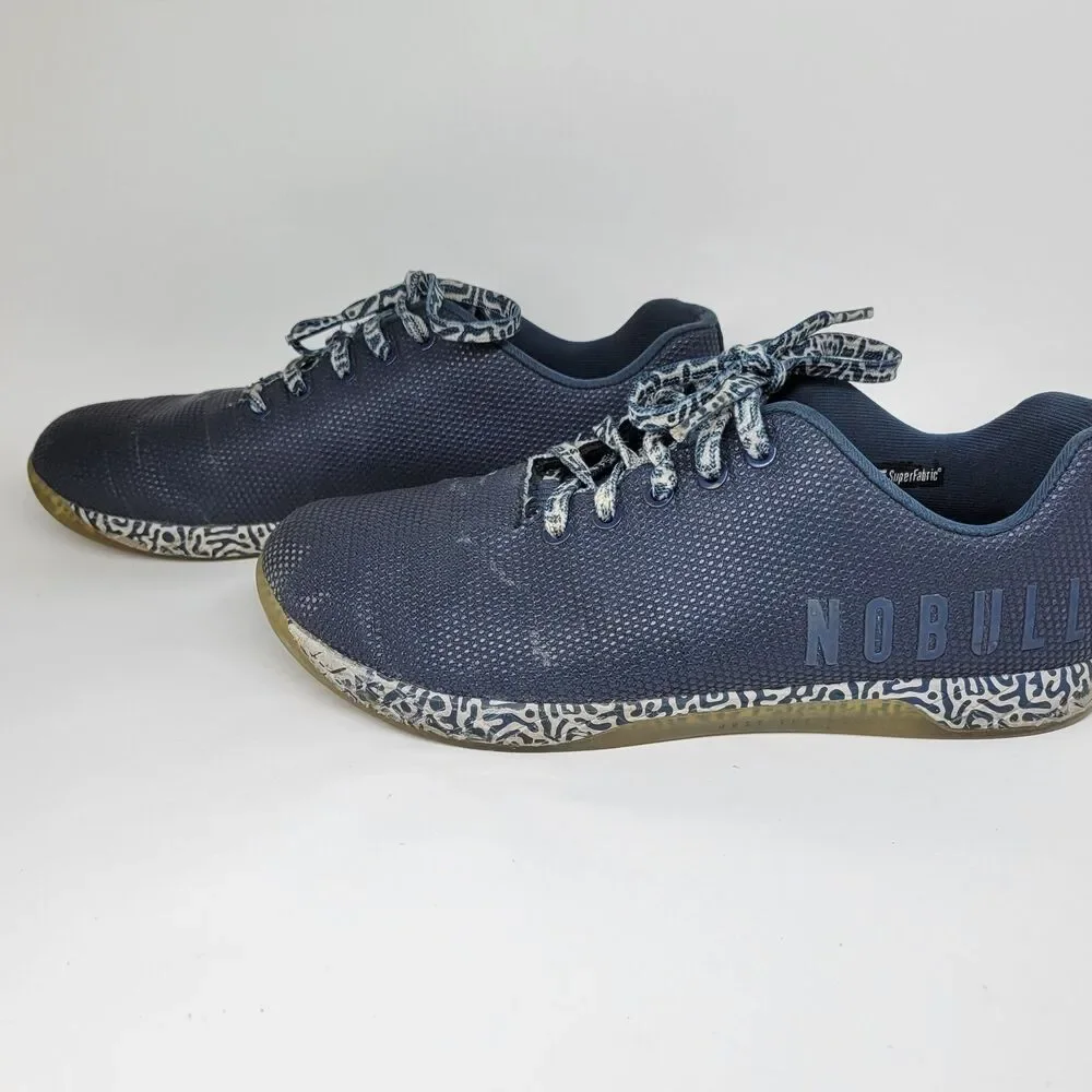 NOBULL SuperFabric Mens Blue Gray Trainers Size US 10 EUR 44 Womens US 11.5